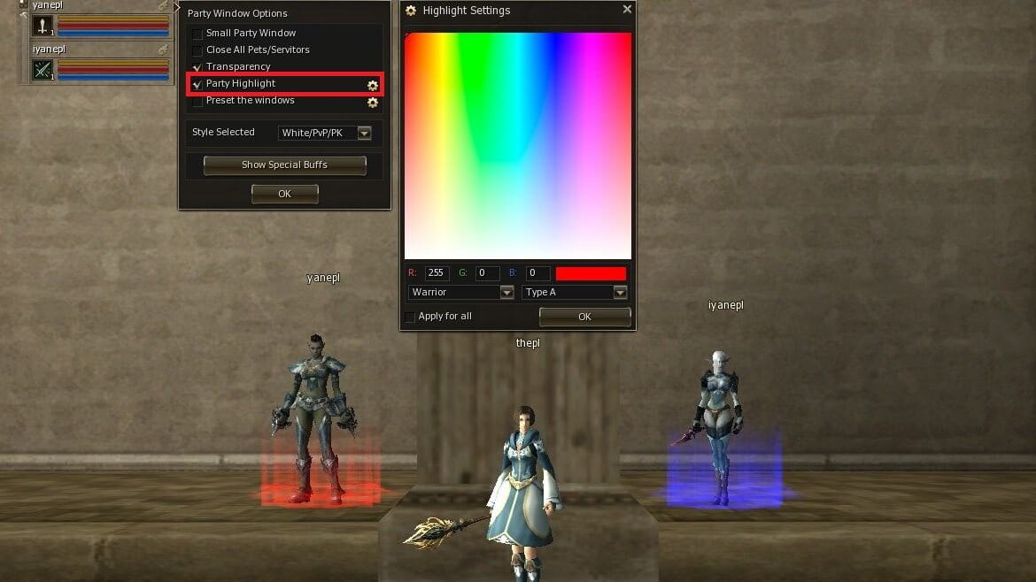 party color l2