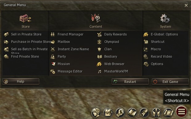 general menu l2