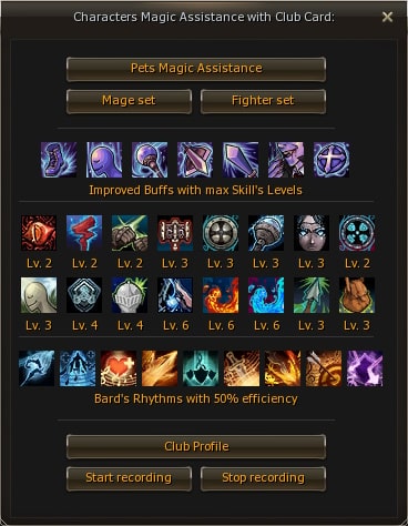 How to save a club profile E-Global Masterwork