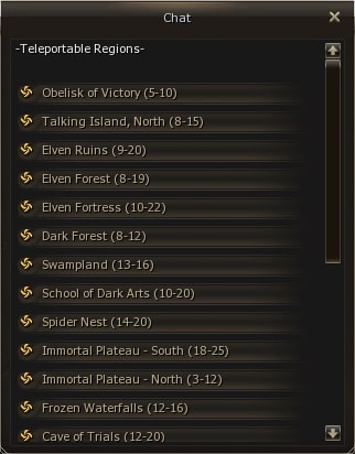 Club teleport — Locations 1-20