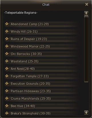 Club teleport — Locations 21-40