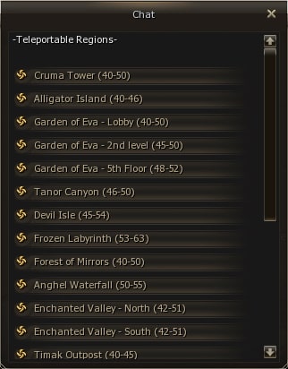 Club teleport — Locations 41-64