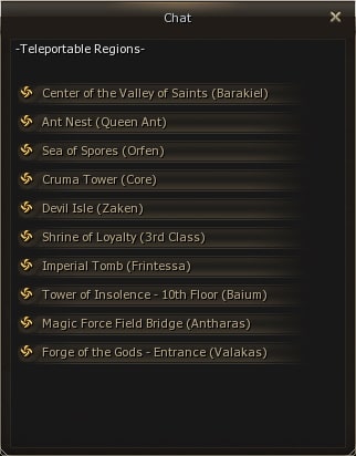 Club teleport — Epic bosses