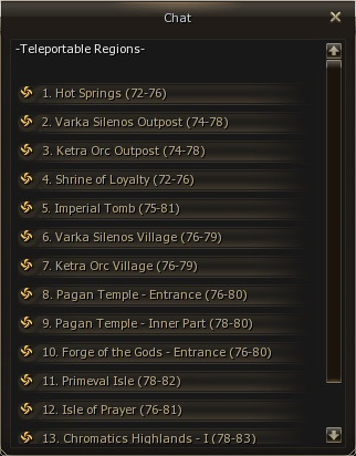 Club teleport — Locations 75-80